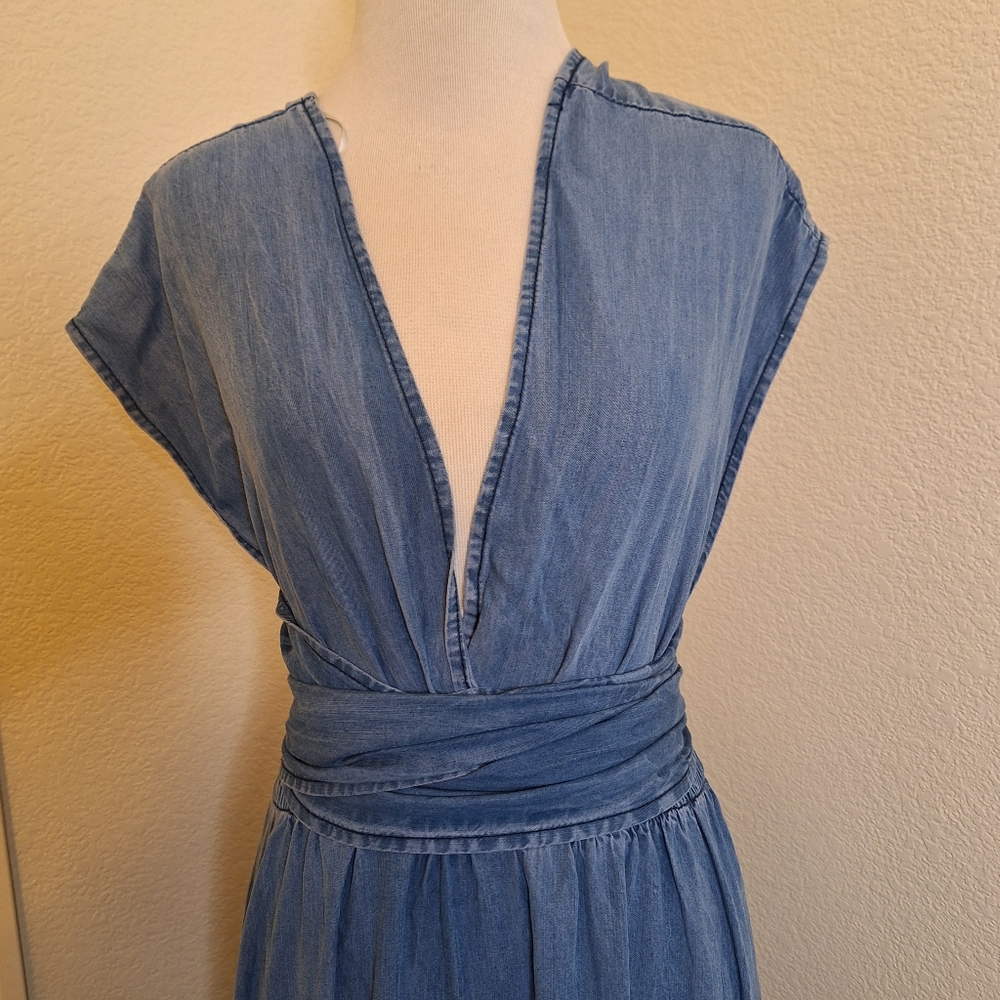 Vibrant M.i.U All-American Denim Romper